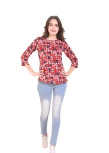 Casual Red Top