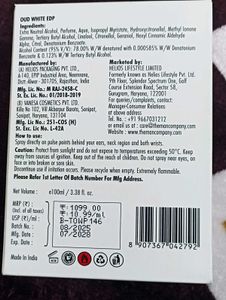 The Man Company Oud White Perfume