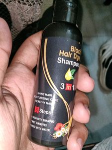 Black Hair Dye Shampoo 3in1