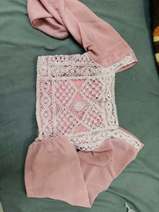 Pink Embroidered Kurta Set