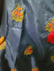 Elegant Blue Embroidered Kurta