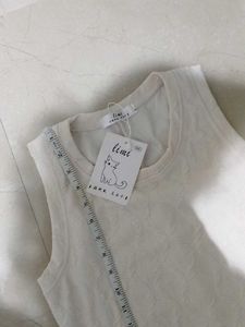 Brand New Cream Sleevless Dress