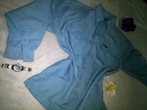 Light Blue Little Long Sleeve Shirt