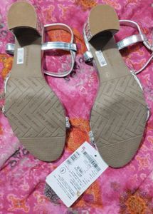 Silver Block Heels From Marie Claire By Bata