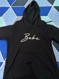 Black 'Babe' Hoodie