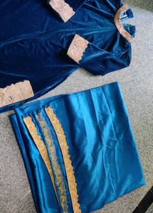 Velvet Kurta Set
