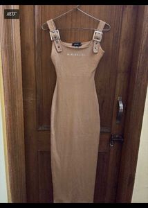 Missguided Ribbed long Dress