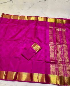 Sale!!! Pink Tussar Silk Saree. Offer!!