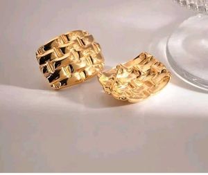 Golden Woven Earrings