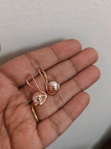 92.5 | Silver Fresh Water Pearls in Rose Gold