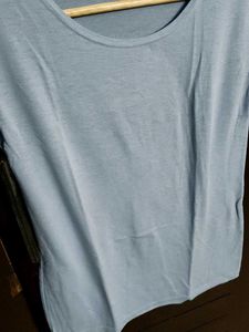 Women Light Blue Sleeveless Tank Top