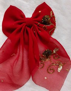 Bow Hair Clips (Set of 3)