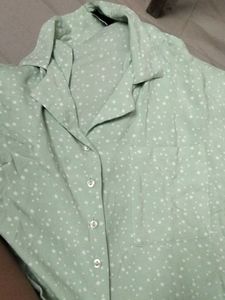 Cute Oversize Crop Shirt