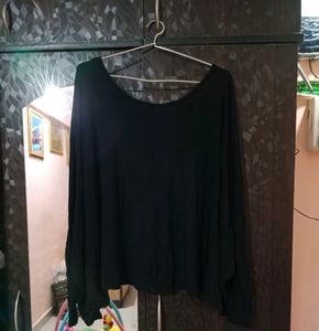 Bardot Neck Globus Black Top