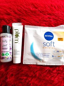 Plum Face Wash Shampoo Moisturizer Combo