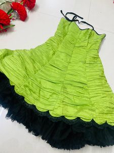Vibrant Green Party Dress