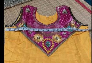Pink &amp; Yellow Anarkali Set