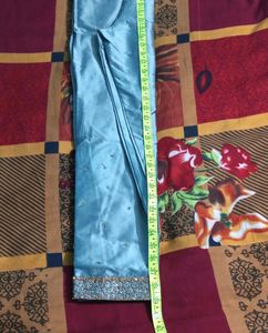Zari Work Kurta Pant Set For Girls