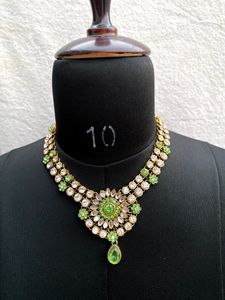 New Packed Green and Golden Jewellery Set