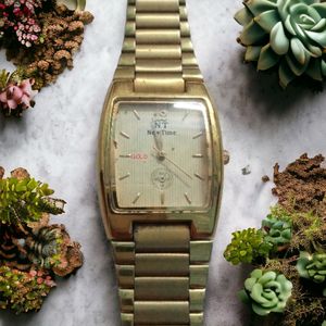 New Time Golden Colour Digital Watch