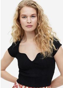 H&amp;M Rib-knit Top (New)