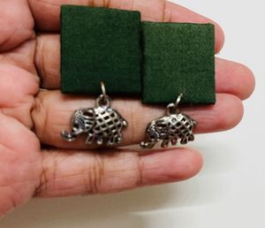 4 Pair Of Handmade Fabric Studs And 2 Fabri Rings