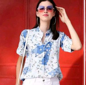 Floral Patchwork Top