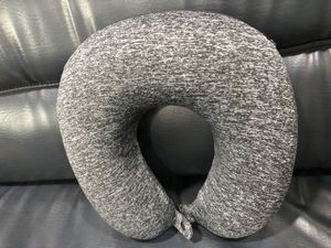 Gray Travel Neck Pillow With Memory Foam