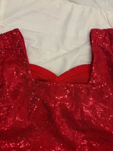 Sequin Mini Red Dress