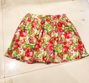 Forever 21 Floral Skirt In Size M