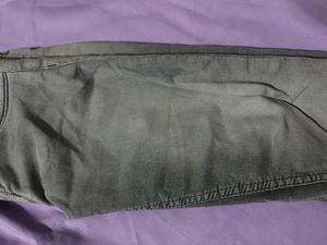Grey White Jean