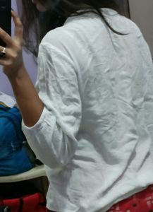 White Floral Embroidery Top