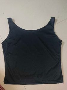 Black Sleeveless Tank Top