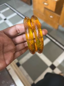 Stylish Amber Bangle Set