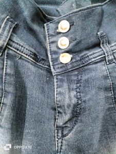 Embellished High-Waisted Jeans