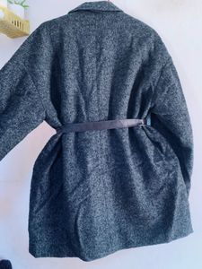 Maje Gray Wool Blend Coat