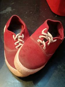 Kids Red Casual Shoes