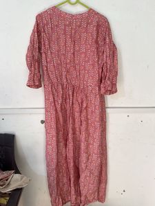 Elegant Pink Printed Kurta