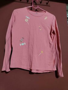 Pinteresty Candy Print Full Sleeve T-shirt