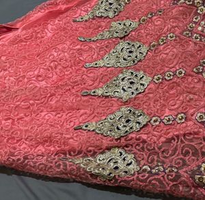 Pink &amp; Gold Embellished Lehenga