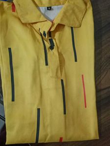 Striped Yellow Casual Shirt