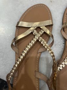 brand New Golden Sandals (size 41)