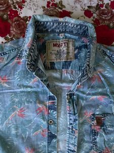 Stylish MUFTI Floral Print Shirt