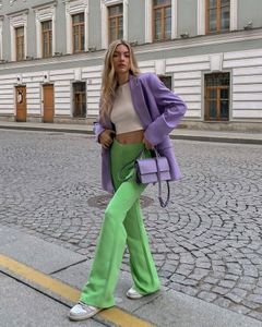 lilac oversized blazer