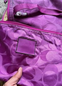 Coach Tote Hobo With Matching CoachMakeup Ki