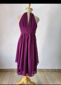 Purple Halter Dress