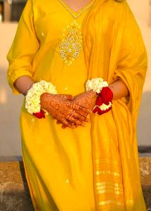 Yellow Embroidered Kurta Set