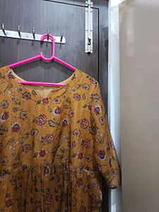 Floral Print Kurta