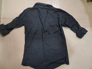 Style-X Casual Shirt - Black Human Patch