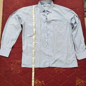 Men&#39;s Blue Long Sleeve Shirt